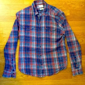 Gap Flannel Shirt - Distressed Look